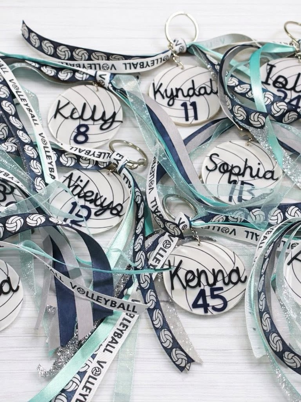 Custom Volleyball Player Keychains - Picture 2 of 2